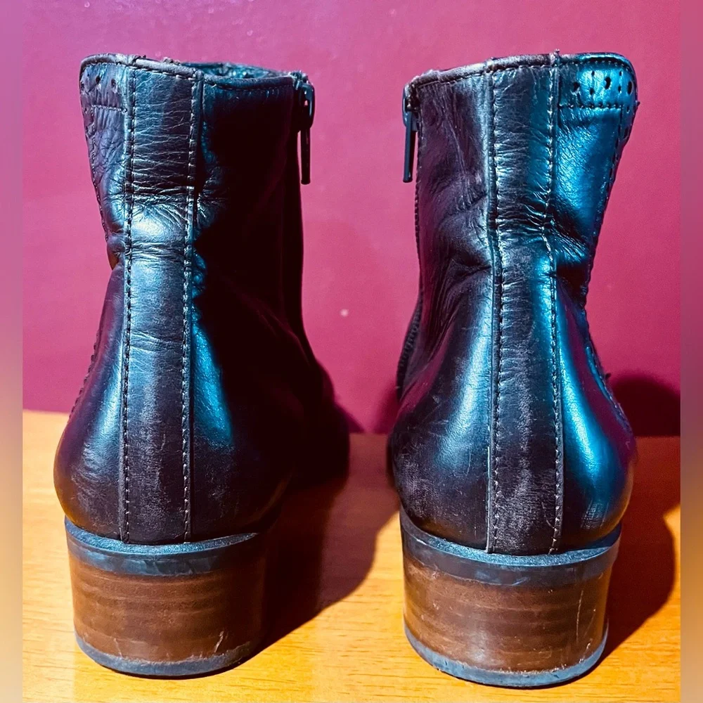Paul Green Munchen Brown European Leather Ankle Boots Women's US 6.5 (UK 4)